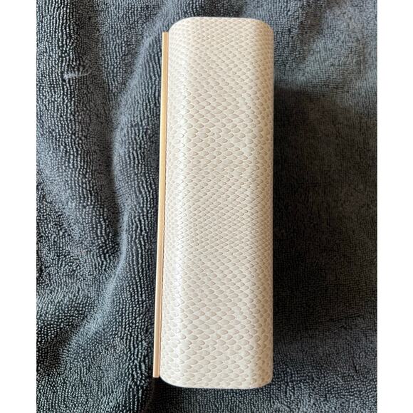 New Jimmy Choo Faux Snakeskin Magnetic Flap Sunglasses HARD CASE ONLY - Picture 6 of 11